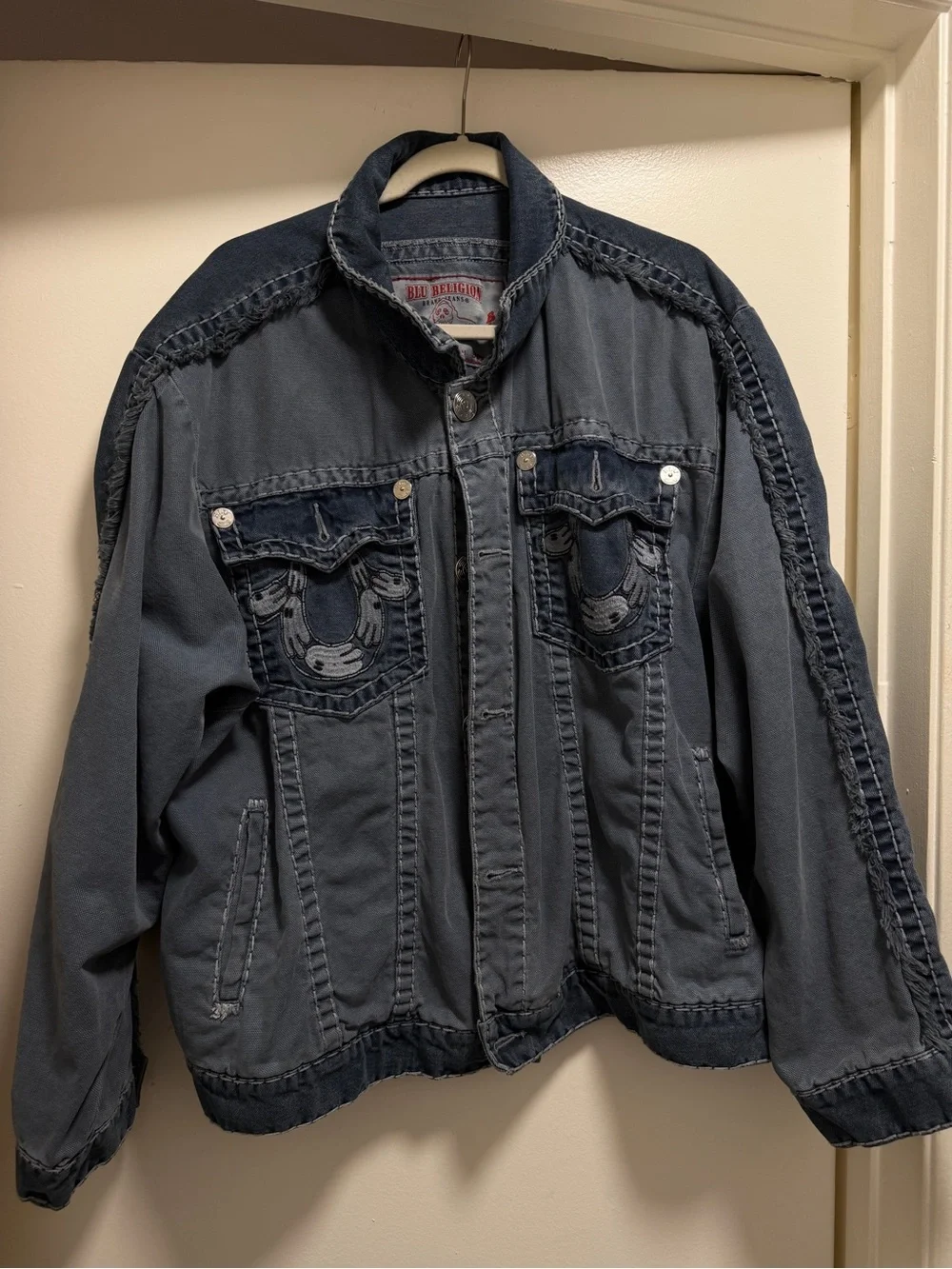 True Religion “Blu Religion Boxy Trucker Jacket Super T”